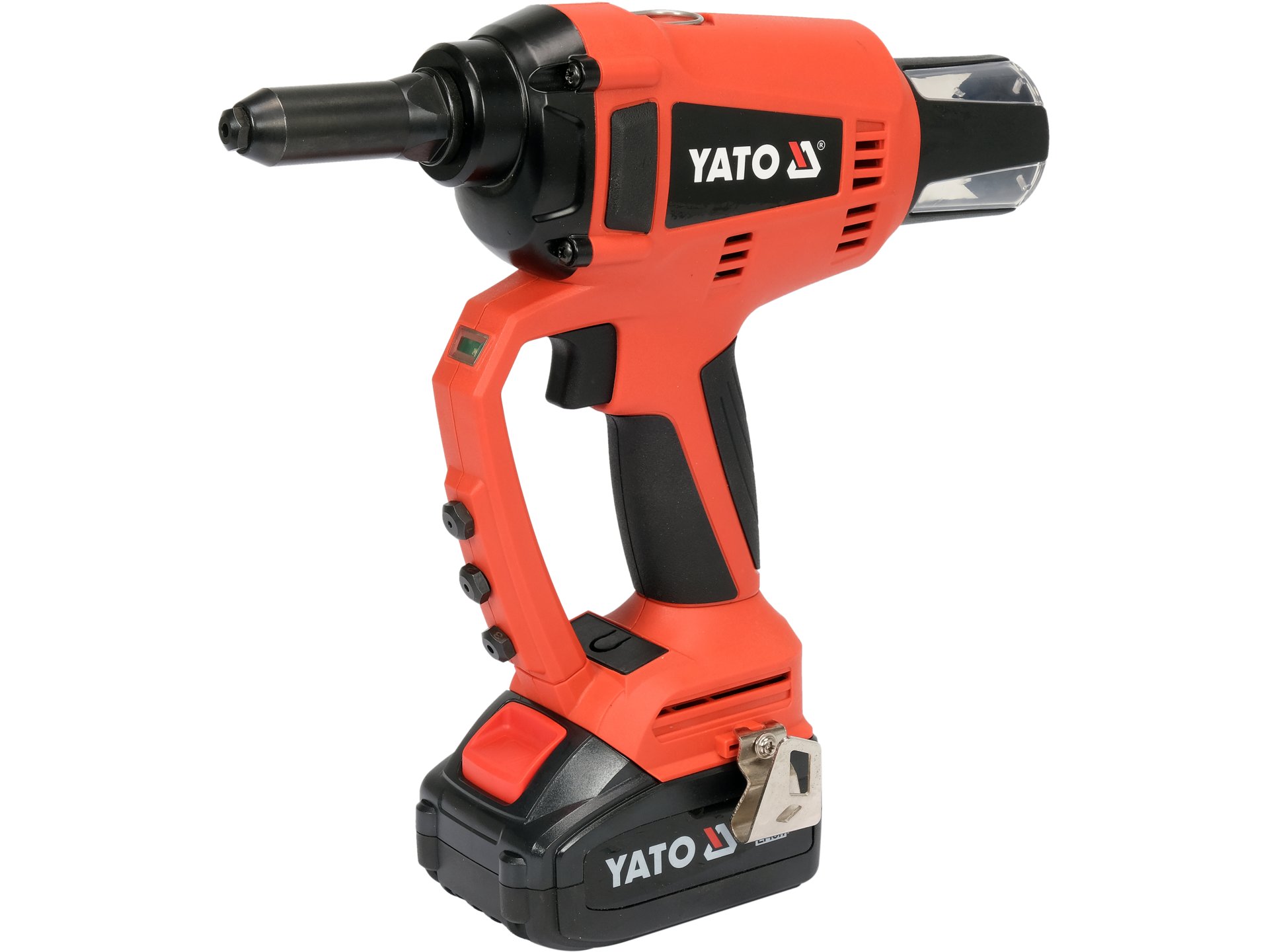 REMACHADORA INALÁMBRICA 18V 2.4-5 MM 20 KN CON BATERÍA 3 AH Y CARGADOR YATO