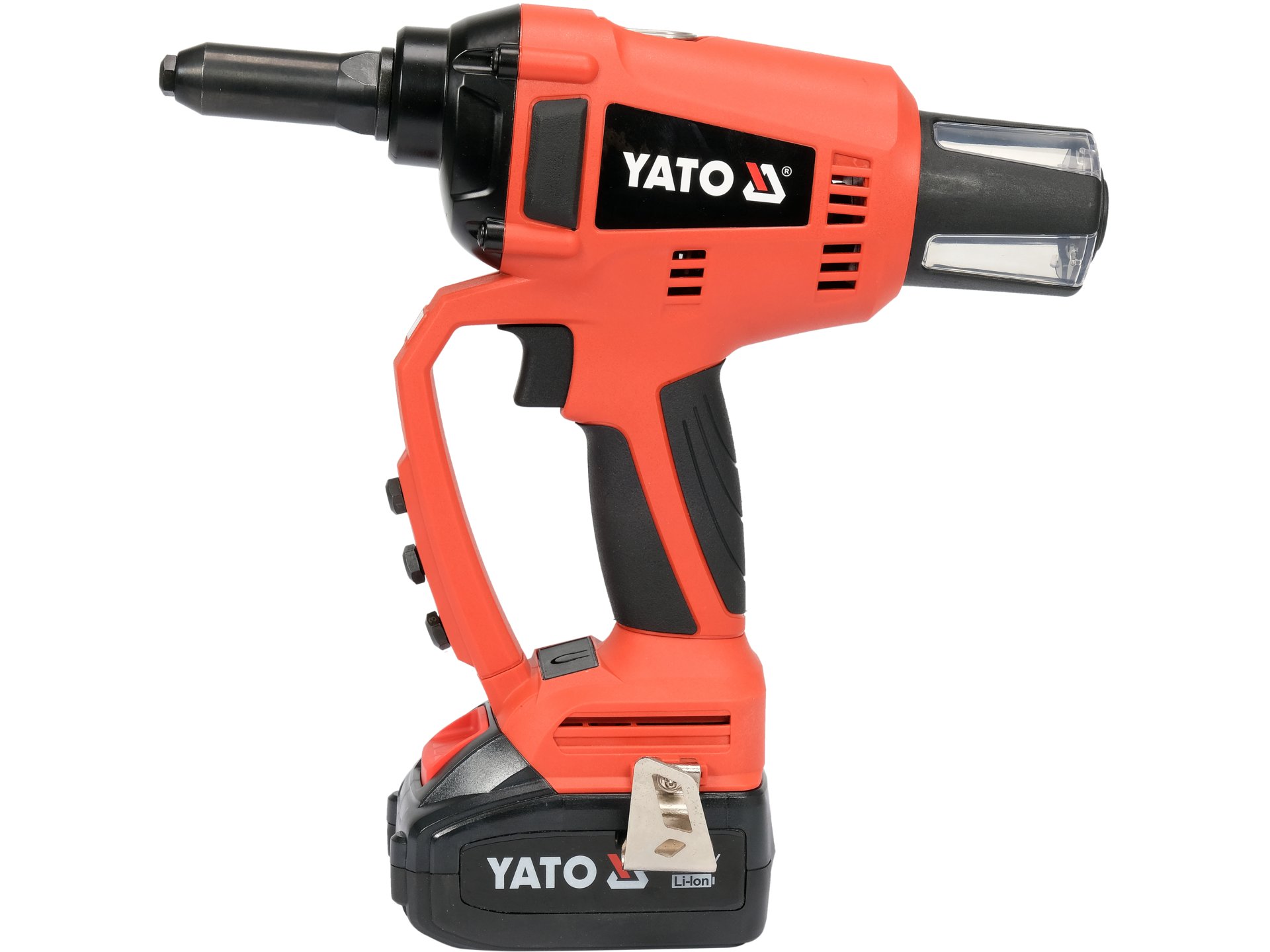 REMACHADORA INALÁMBRICA 18V 2.4-5 MM 20 KN CON BATERÍA 3 AH Y CARGADOR YATO - Imagen 2