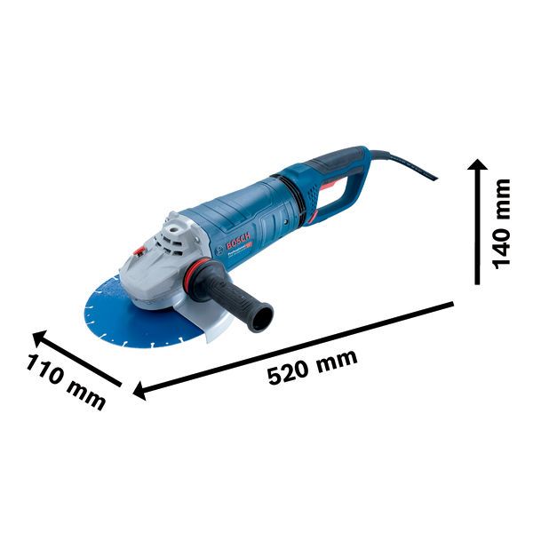 Pulidora GWS 25-230 Bosch Professional vista 2