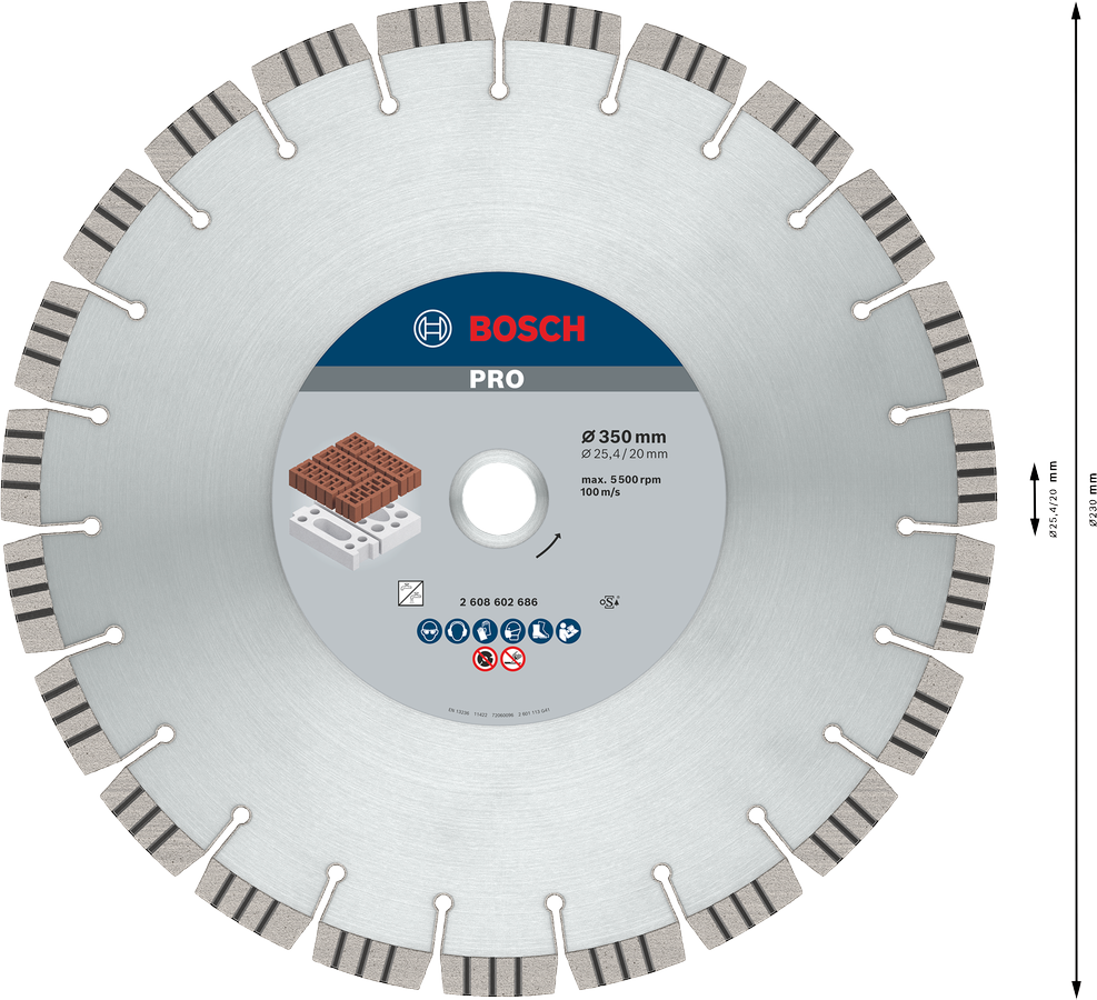 Disco diamantado 2608602686 Bosch Professional vista 3