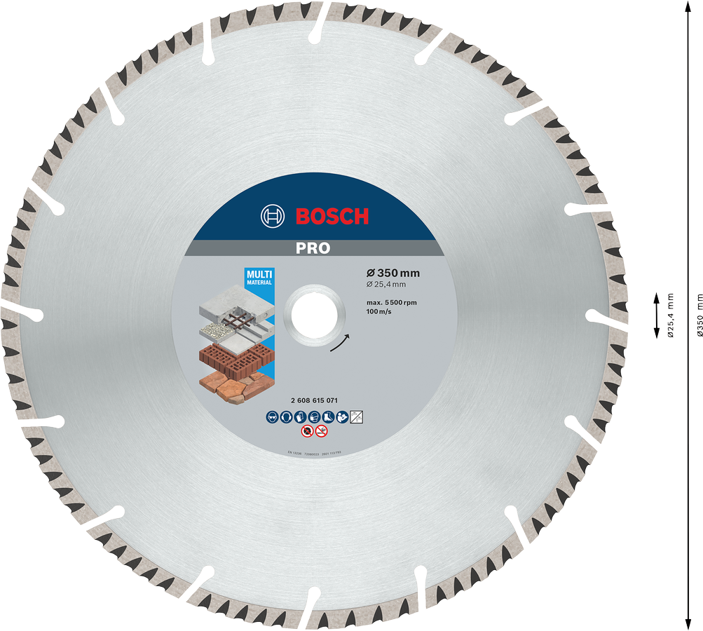 Disco diamantado 2608615071 Bosch Professional vista 3