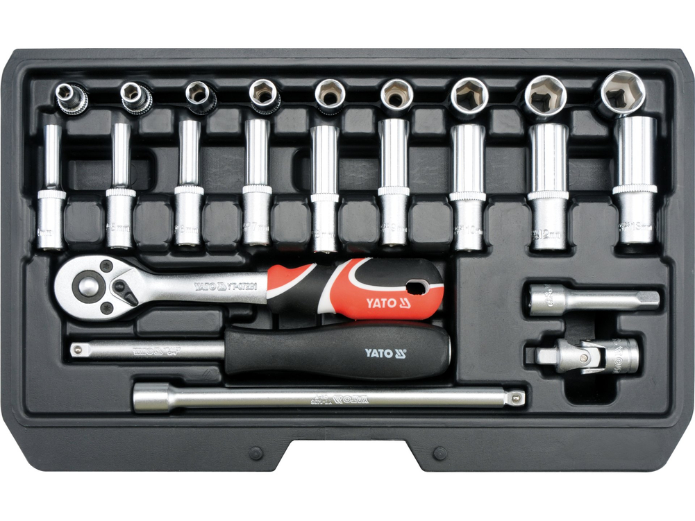 Juego de copas 1/4" YATO