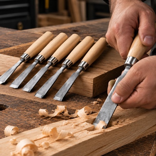 Juego de Gubias para Tallar Madera VOREL - Imagen 3