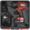 LLAVE DE IMPACTO INALÁMBRICA 18V 1/2" 1200 NM BRUSHLESS CON BATERÍA 4 AH Y CARGADOR YATO