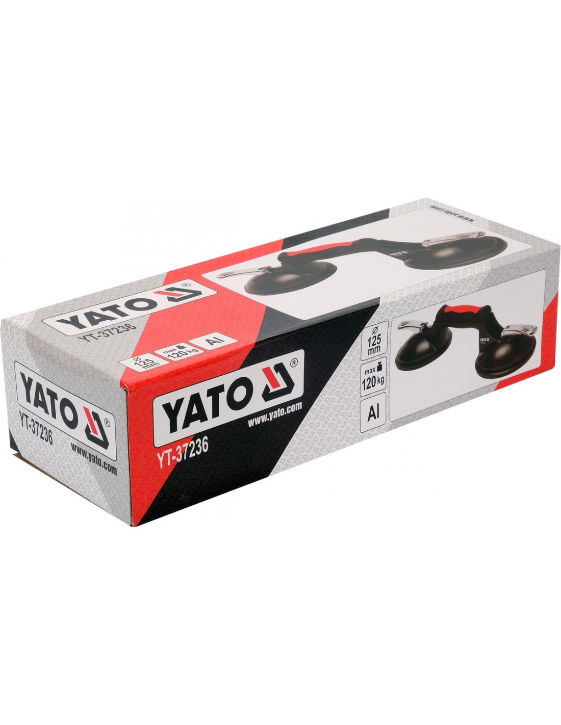 CHUPA DOBLE PARA VIDRIO EN ALUMINIO 120 KG YATO