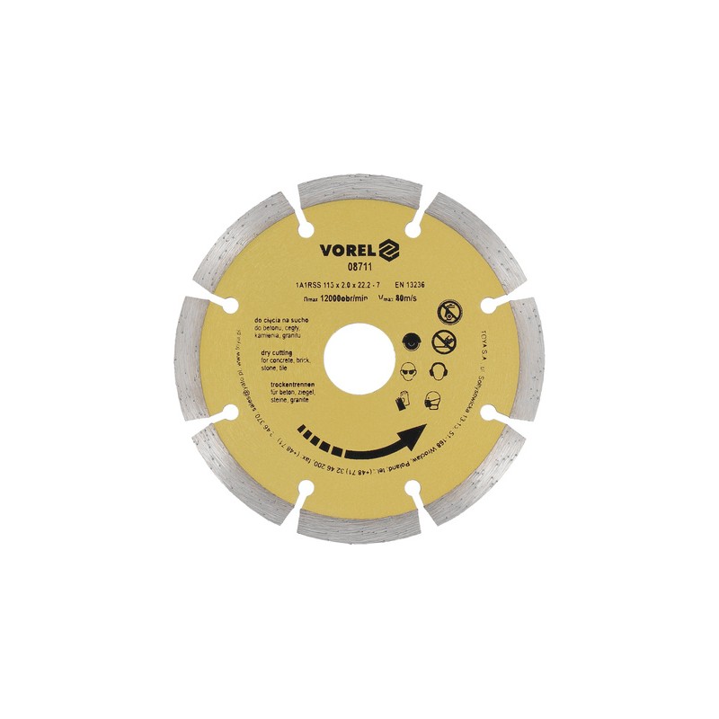 DISCO DE CORTE PARA INOXIDABLE 4-1/2" 115 X 1,2 MM YATO