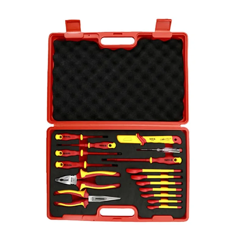 JUEGO DE HERRAMIENTAS AISLADAS 1000 V VDE 16 PZS YATO