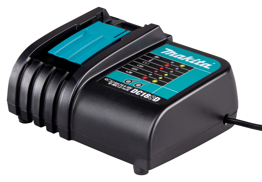 COMBO TALADRO PERCUTOR 1/2" DHP487Z + ATORN IMP DTD152 + 2 BAT 18V 1.5AH + CARG CO MAKITA