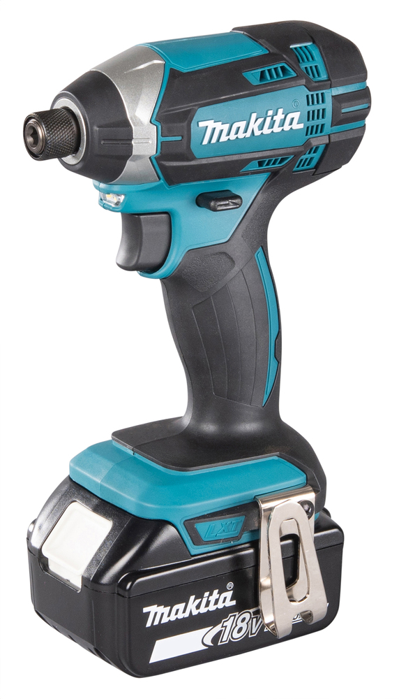COMBO TALADRO PERCUTOR 1/2" DHP487Z + ATORN IMP DTD152 + 2 BAT 18V 1.5AH + CARG CO MAKITA