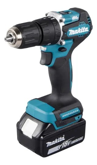 COMBO TALADRO PERCUTOR 1/2" DHP487Z + ATORN IMP DTD152 + 2 BAT 18V 1.5AH + CARG CO MAKITA