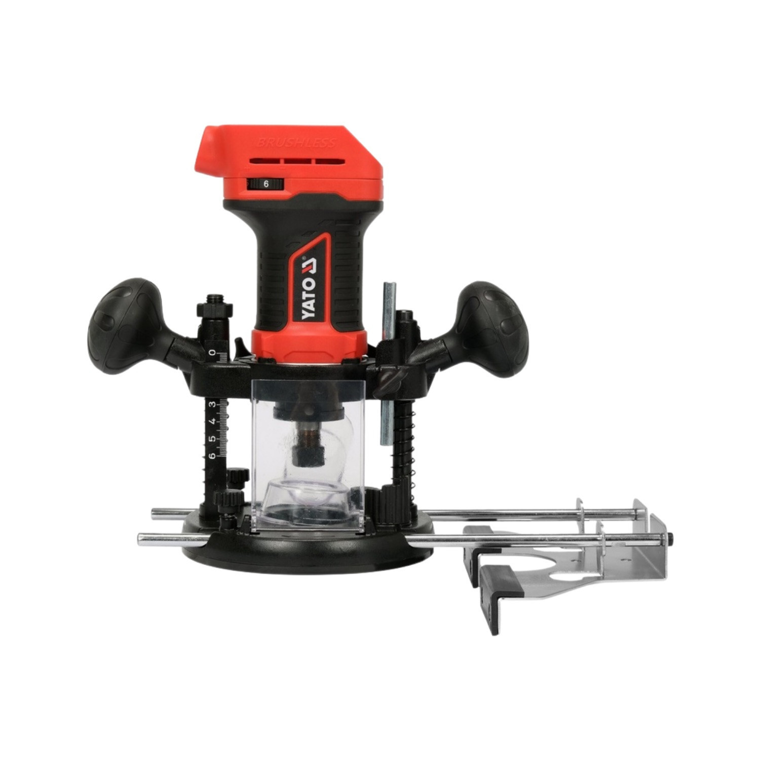 RUTEADORA INALÁMBRICA 18V 2 EN 1 PINZAS 6 Y 8 MM 8000-26000 RPM SIN BATERÍA YATO