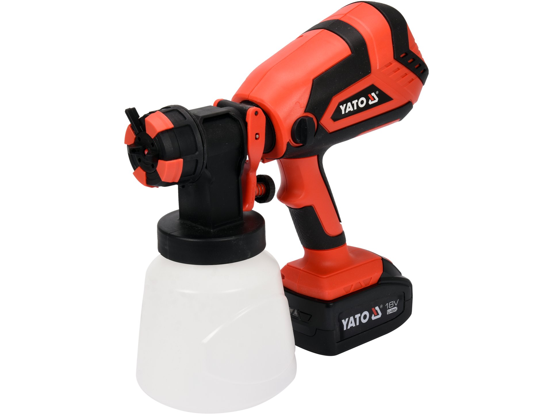 PISTOLA PARA PINTAR INALÁMBRICA 18V 1 L/MIN CON BATERÍA 4.0 AH Y CARGADOR YATO