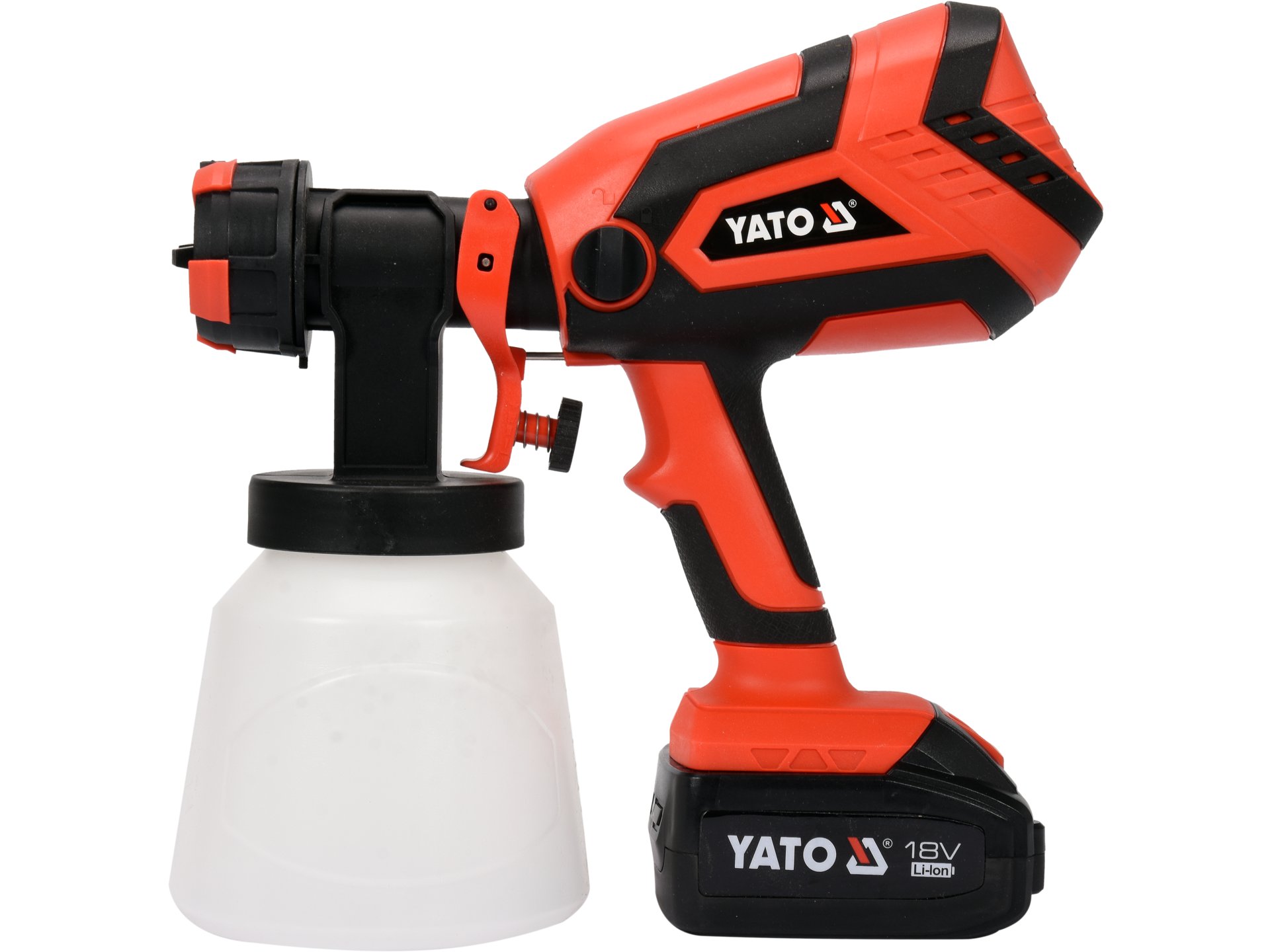 PISTOLA PARA PINTAR INALÁMBRICA 18V 1 L/MIN CON BATERÍA 4.0 AH Y CARGADOR YATO - Imagen 2