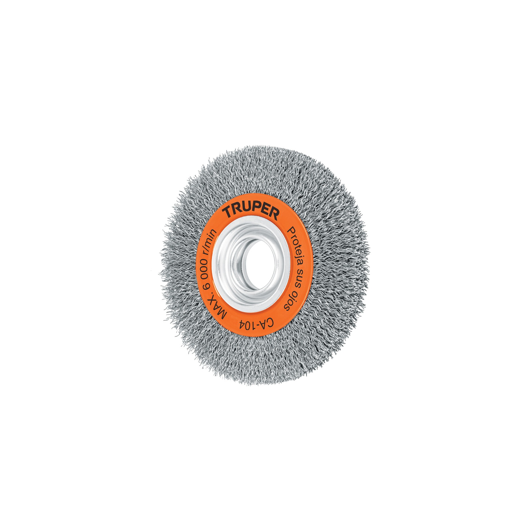 Carda alambre ondulado 6" x 3/4" para esmeril truper 11520