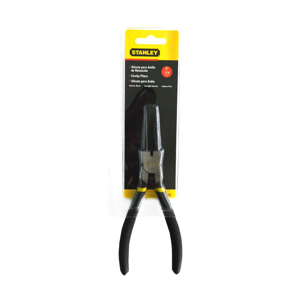 ALICATE PARA ANILLOS DE RETENCIÓN 7" (178 MM) INTERIOR RECTO STANLEY 84-273LA