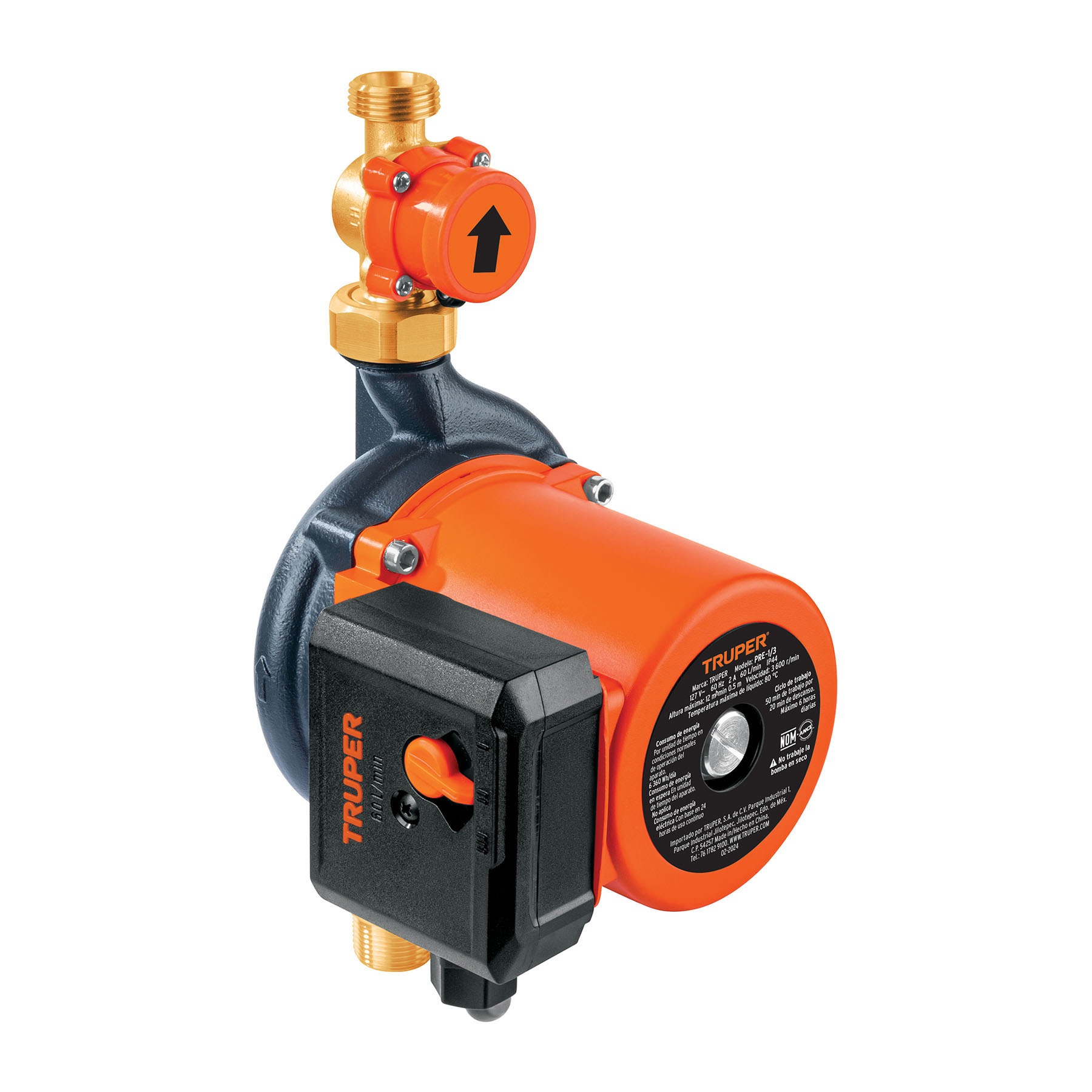 Bomba presurizadora 1/3 hp, con presión ajustable truper 14637