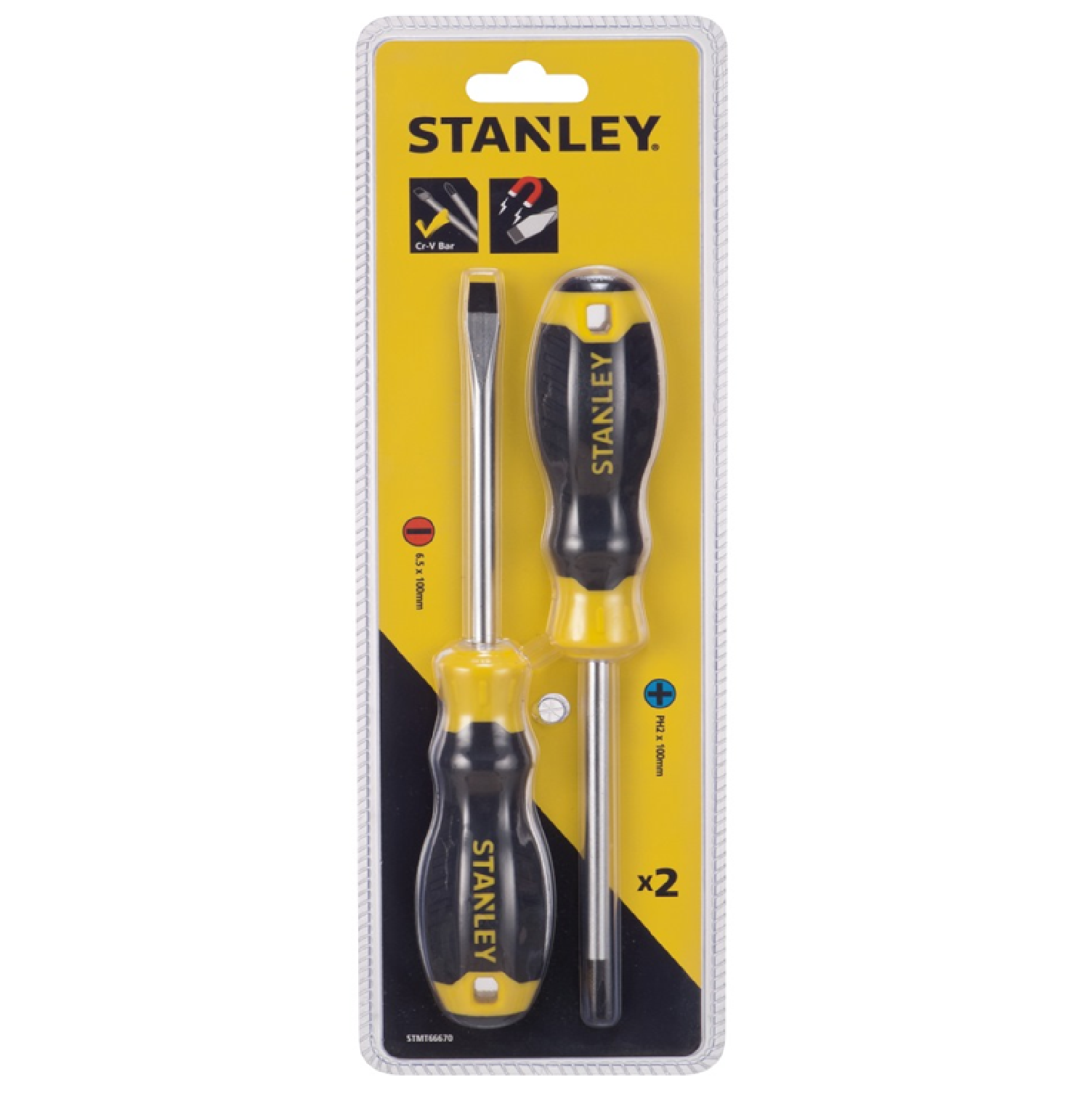 DESTORNILLADORES JUEGO X 2 PIEZAS STANLEY