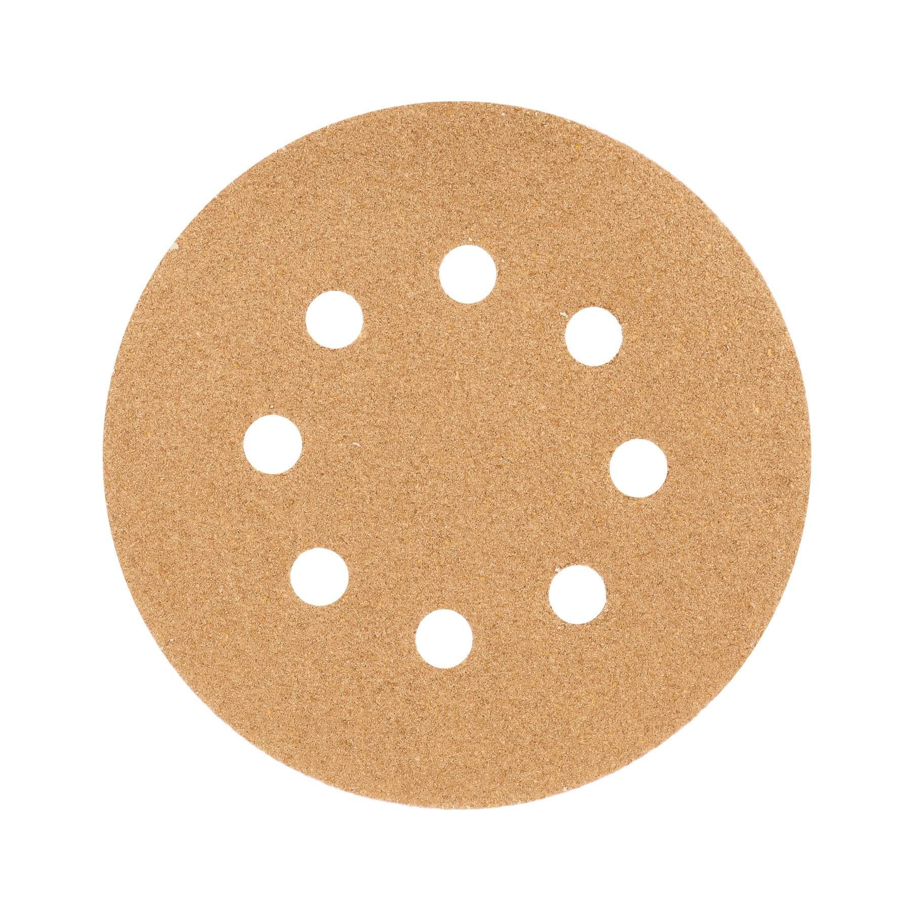 Paquete con 5 discos de lija 5" grano 60, 8 perforaciones truper 17848