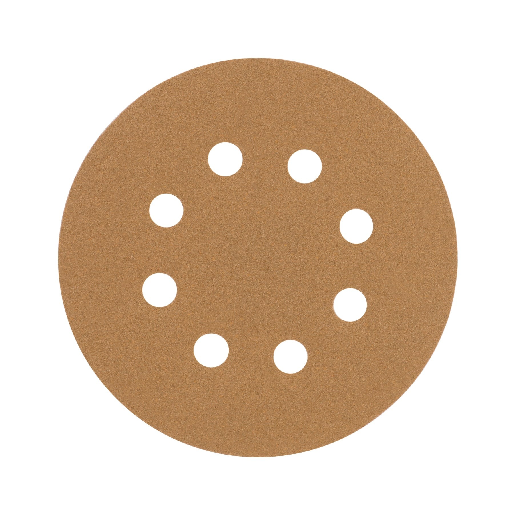 Paquete con 5 discos de lija 5" grano 120, 8 perforaciones truper 17950