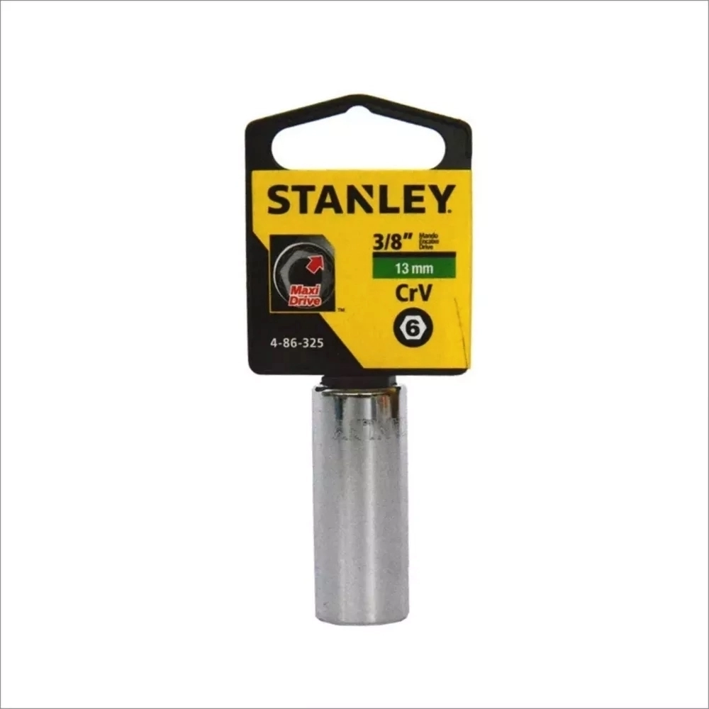 DADO/CUBO LARGOS MÉTRICO 6 PT. ENC. 3/8 PULG.- 13 MM STANLEY 4-86-325
