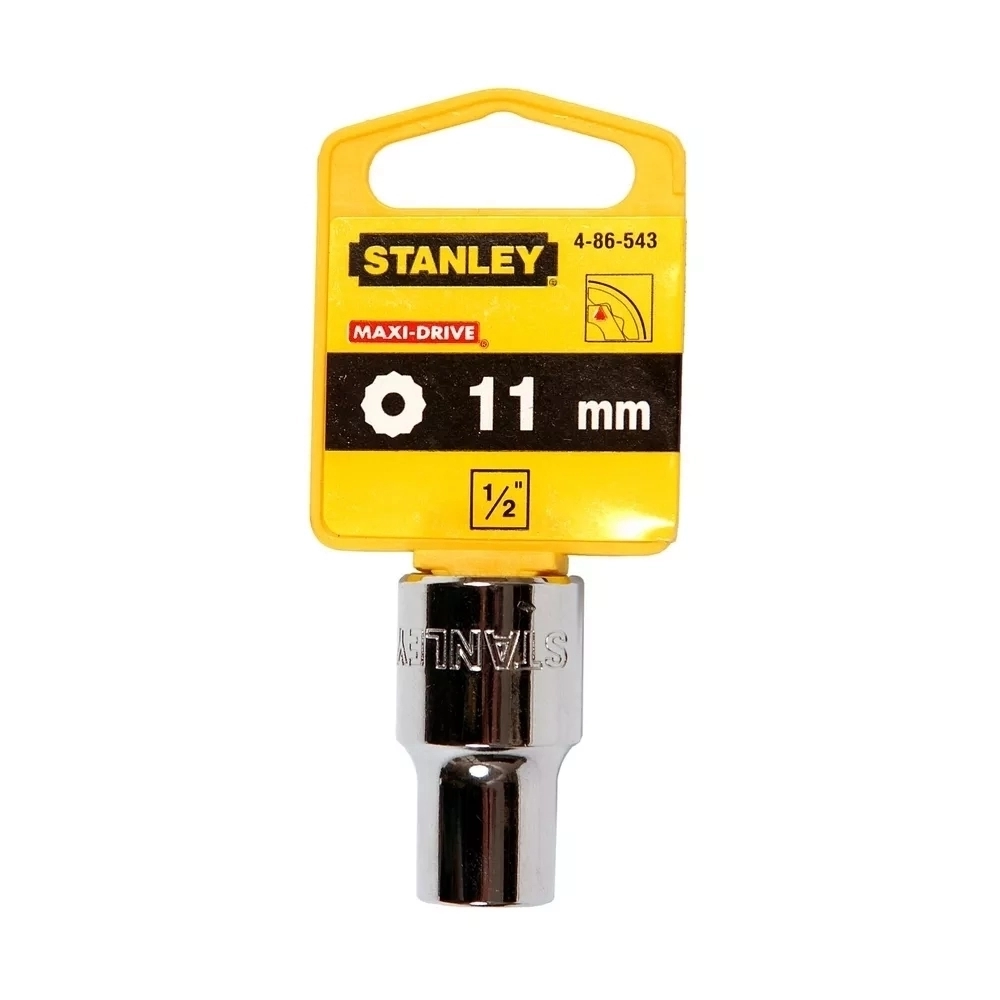 DADO/CUBO ESTÁNDAR 11 MM, 12 PT. MANDO 1/2" STANLEY 4-86-543