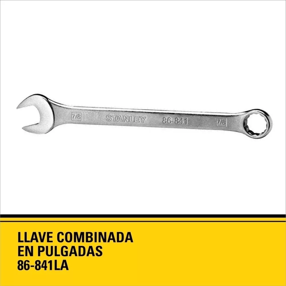 LLAVE COMBINADA DE 7/8" STANLEY 86-841LA - Imagen 2