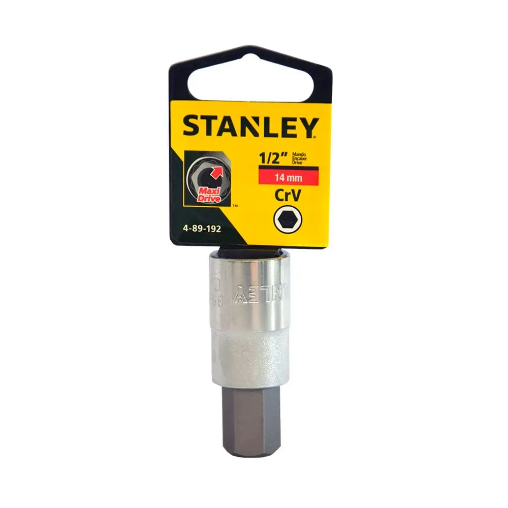 Dado/cubo de punta hexagonal 14 mm, mando 1/2" stanley 4-89-192