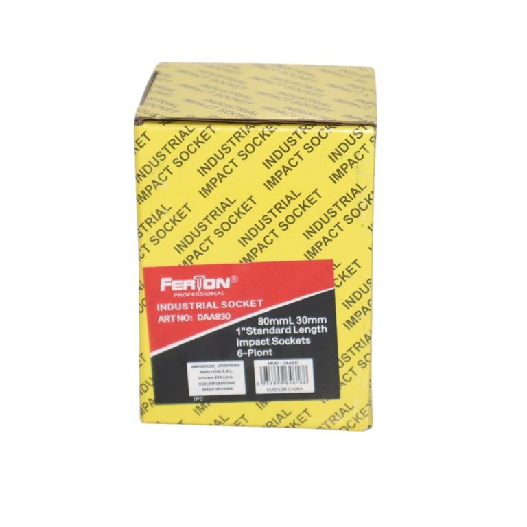Copa impacto cuadrante 1" x 30 mm x 80 mm ferton daa830