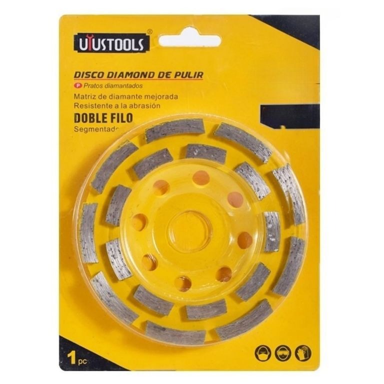 Copa diamantada 2 fila 7" uyustools ddp180d