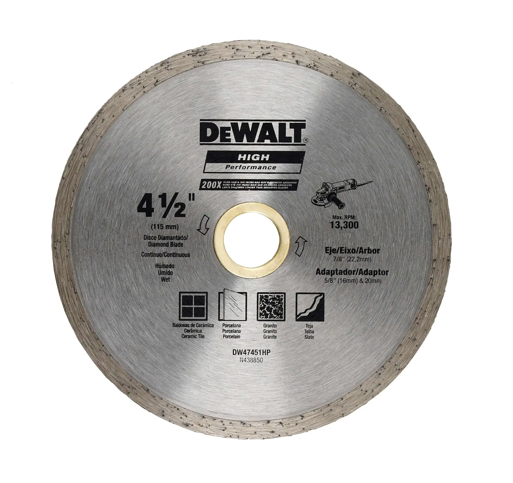 Disco diamantado DW47451HP DEWALT