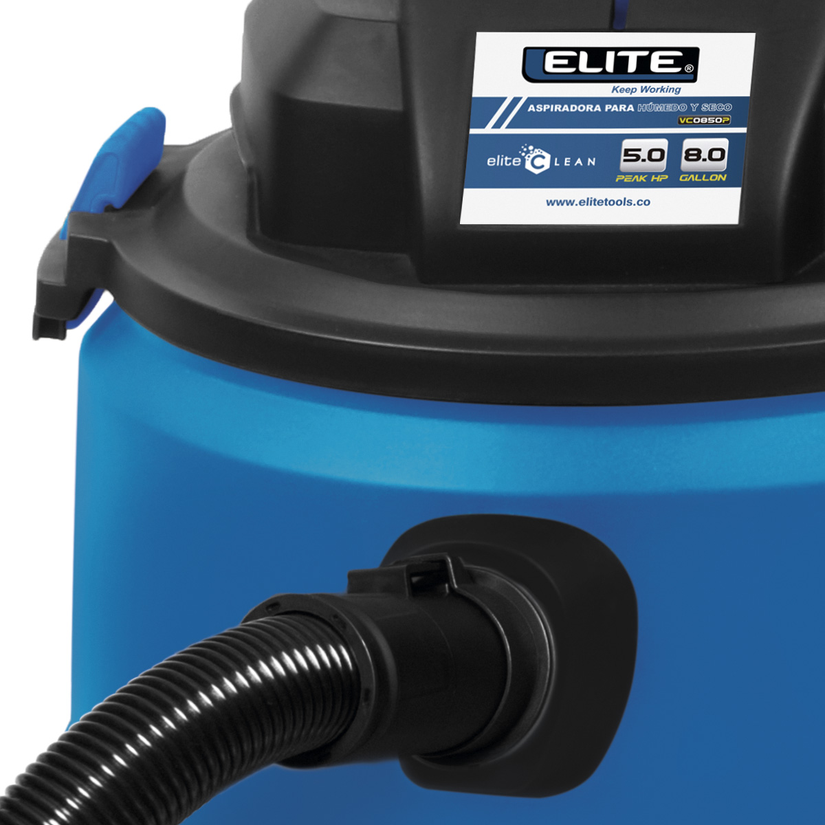 Aspiradora De Polvo Y Agua Elite 5 Hp 8 Galones (30 L) 110 V Vc0850P