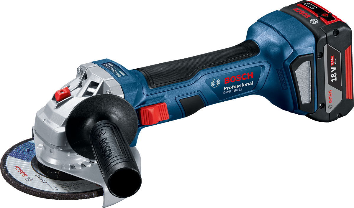 AMOLADORA ANGULAR INALÁMBRICA GWS 180-LI BOSCH PROFESSIONAL