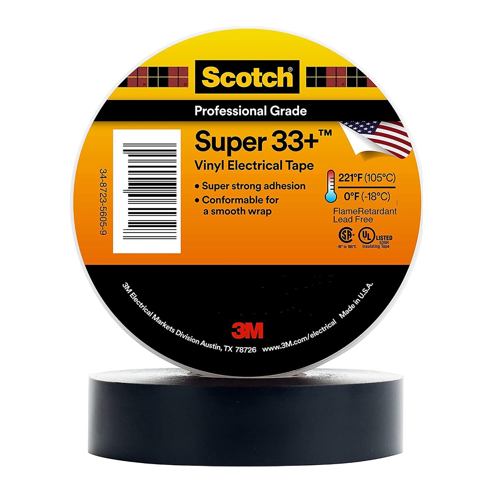 Cinta SCOTH 33 20MTS 3M vista 2