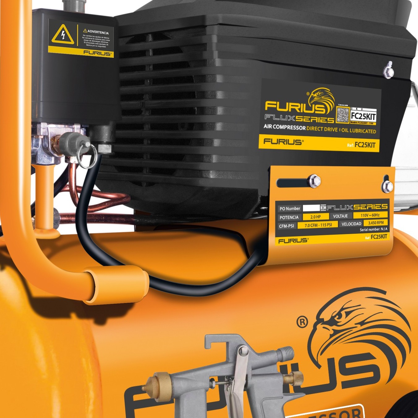 Kit compresor FC25KIT Furius vista 2