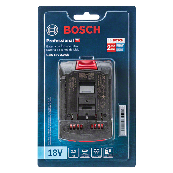 BATERÍA INALÁMBRICO 18V LI/ION DE 2.0 AH BOSCH