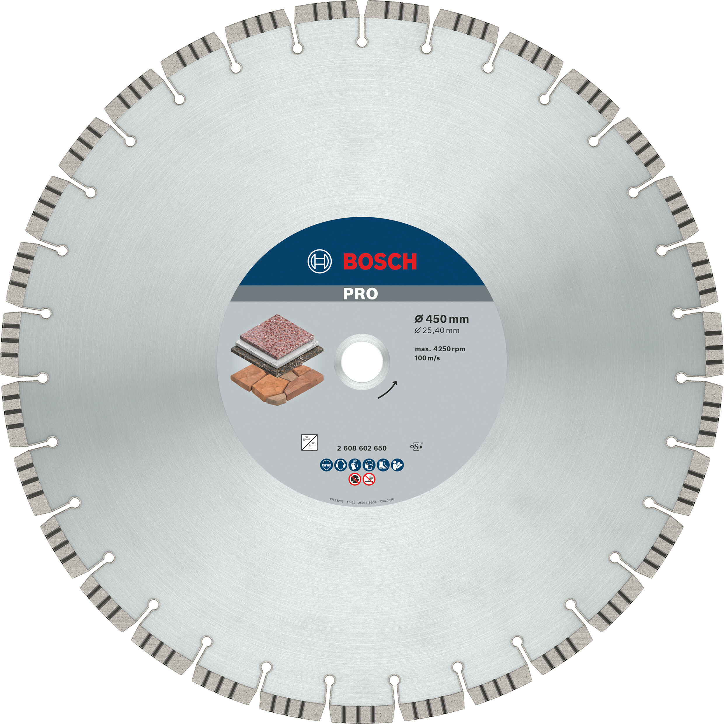 DISCO DIAMANTADO PRO STONE 450 X 20/25,4 MM BOSCH PROFESSIONAL - Imagen 3