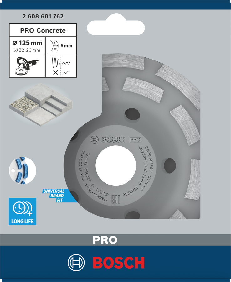 COPA DIAMANTADA PRO CONCRETE BOSCH PROFESSIONAL - Imagen 2