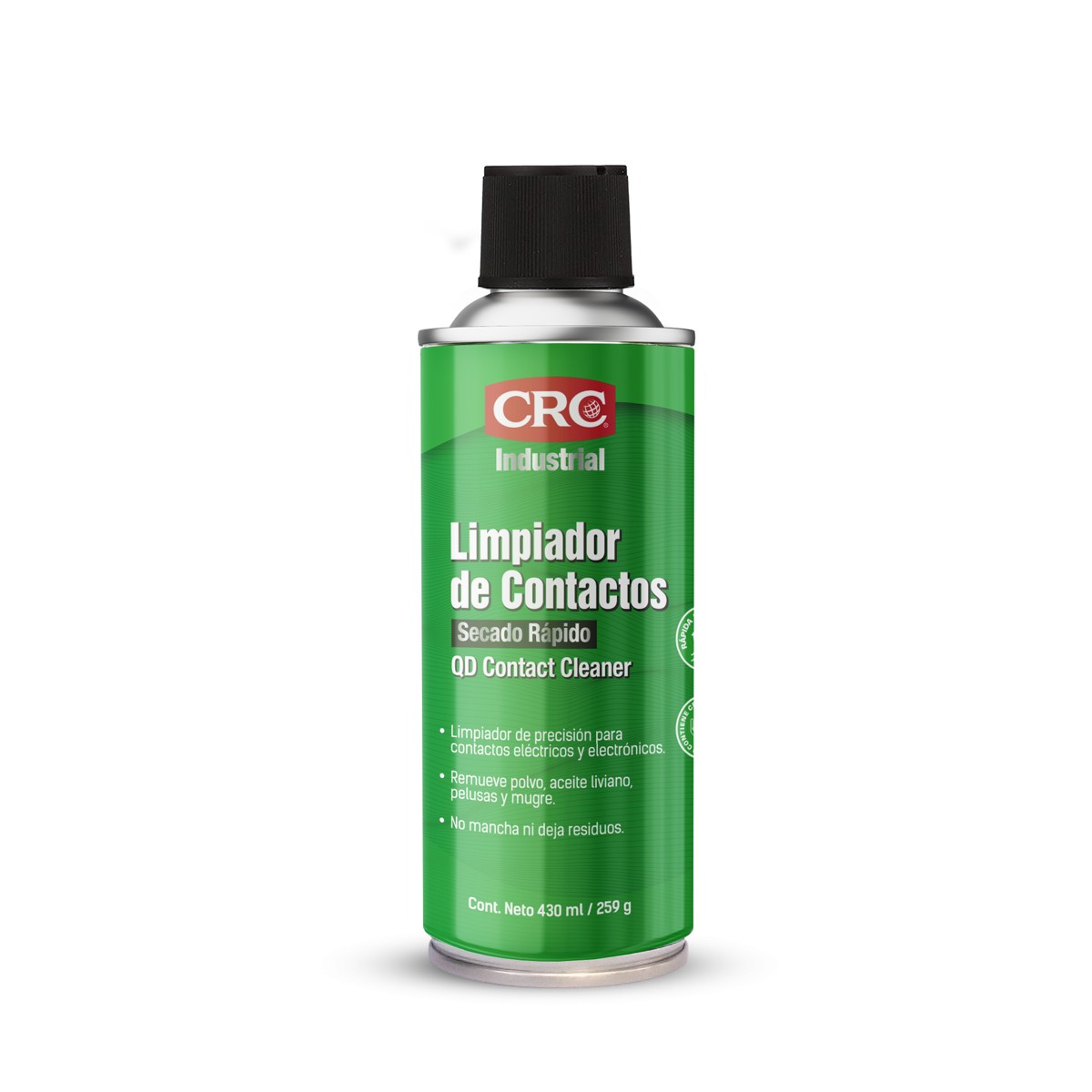 LIMPIADOR ELECTRÓNICO QD 430ML AEROSOL INDUSTRIAL VERDE