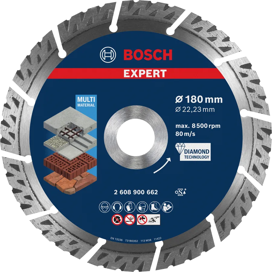 DISCO DE CORTE CON DIAMANTE EXPERT MULTI MATERIAL BOSCH PROFESSIONAL