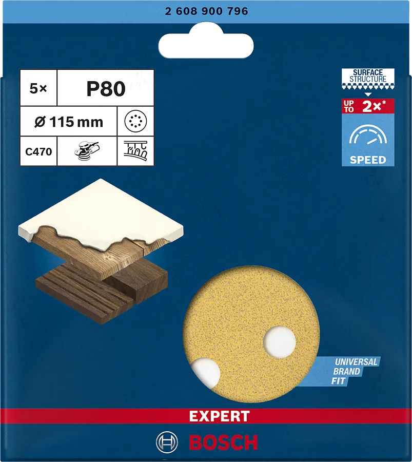 DISCO DE LIJA EXPERT C470 BOSCH PROFESSIONAL - Imagen 2