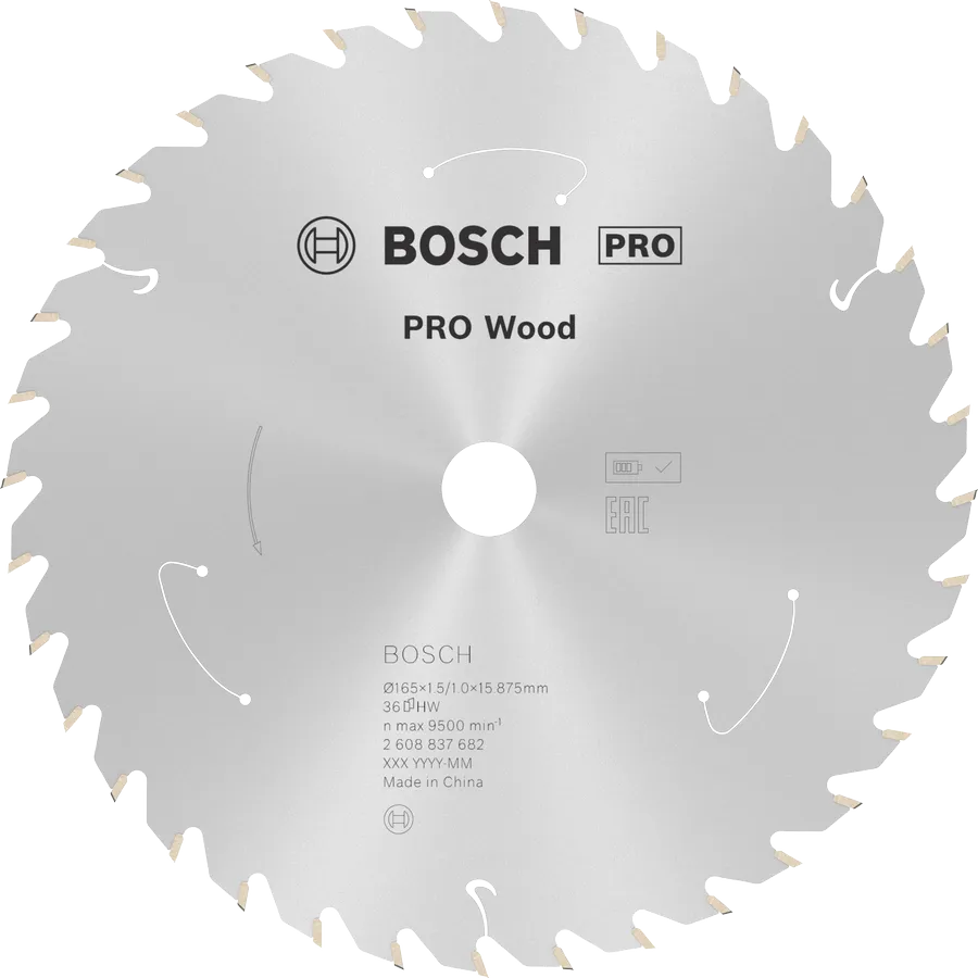 DISCO DE SIERRA CIRCULAR PRO WOOD CORDLESS BOSCH PROFESSIONAL