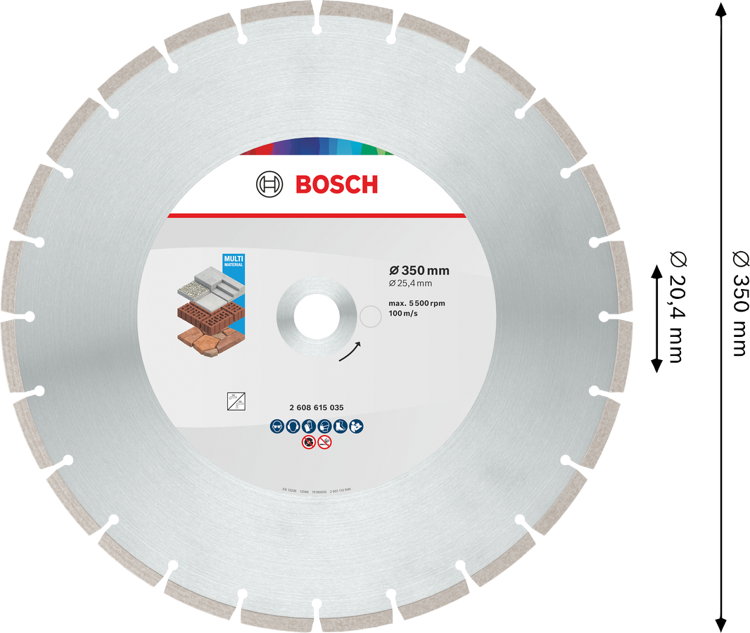 Disco diamantado 2608615035 Bosch Professional vista 4