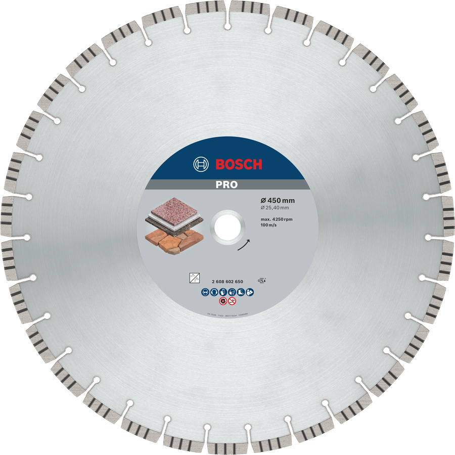DISCO DIAMANTADO PRO STONE 450 X 20/25,4 MM BOSCH PROFESSIONAL