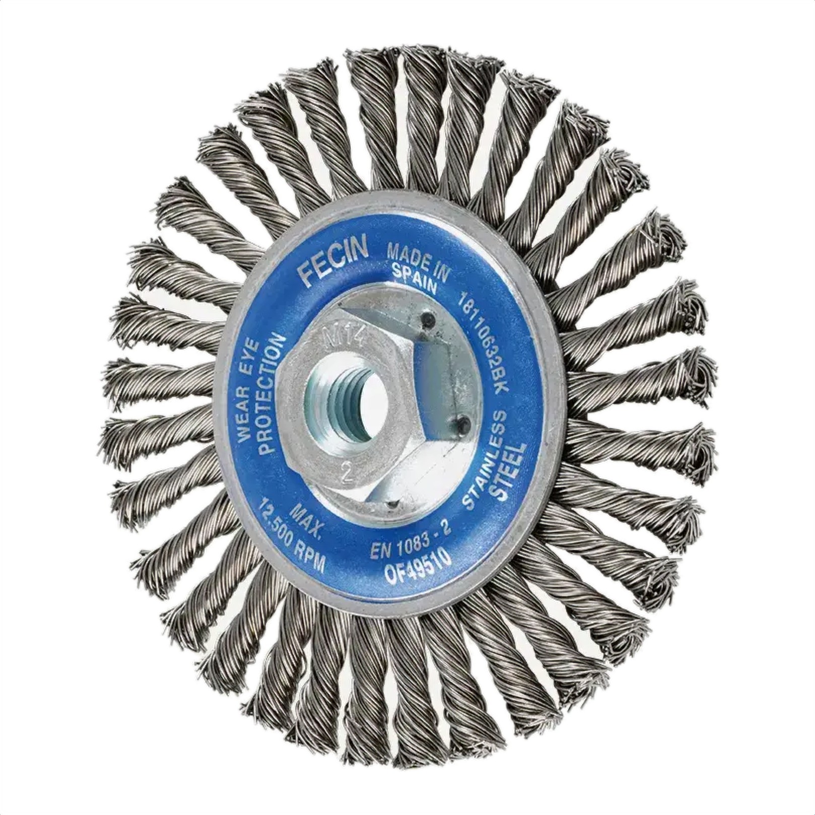 Grata o cepillo de alambre FECIN f18p inox
