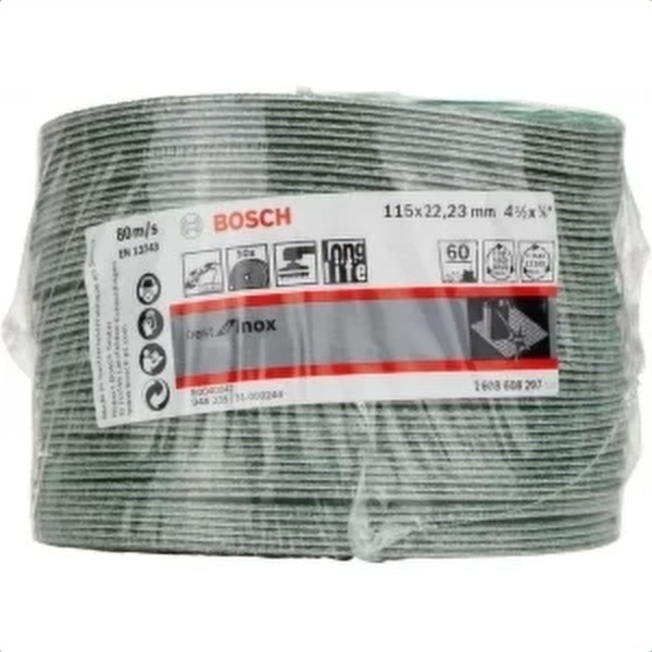 Pibro disco para lijar inox verde 4.1/2" grano 60 bosch