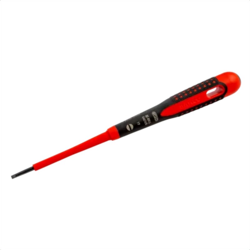 Destornillador ranurado aislado vde ergo™ con mango de tres componentes, 1,2 mm x 6,5 mm x 150 mm bahco be-8255s