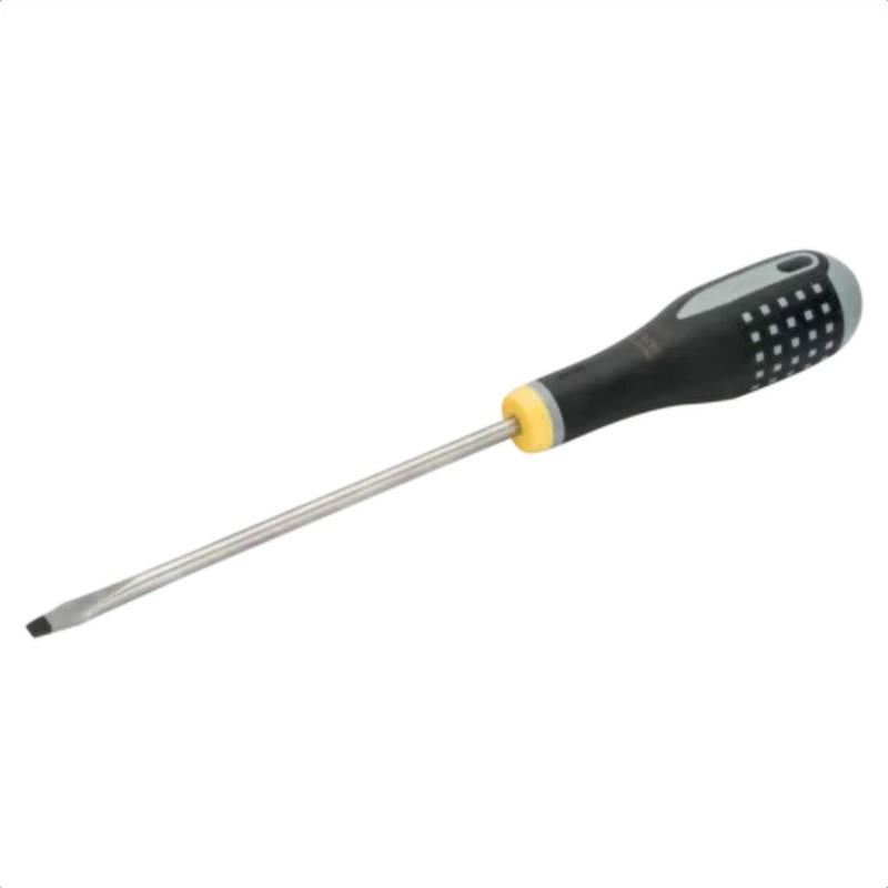 Destornillador de punta plana ranurada ergo™ con agarre de goma, 1,2 mm x 6,5 mm x 125 mm bahco be-8155