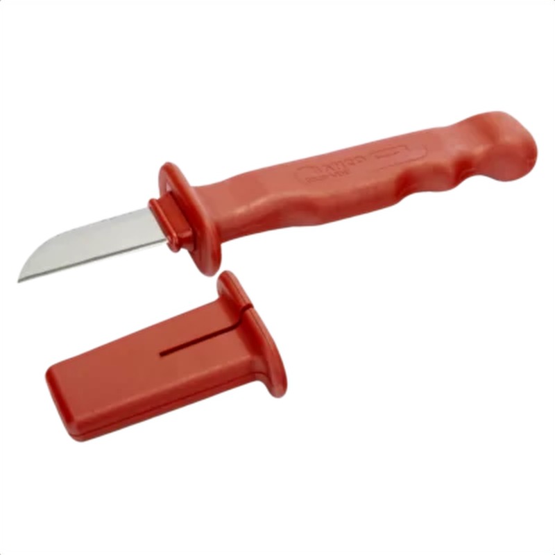 Cuchillo para cables aislado con protector de plástico, 55,5 mm bahco 2820vde