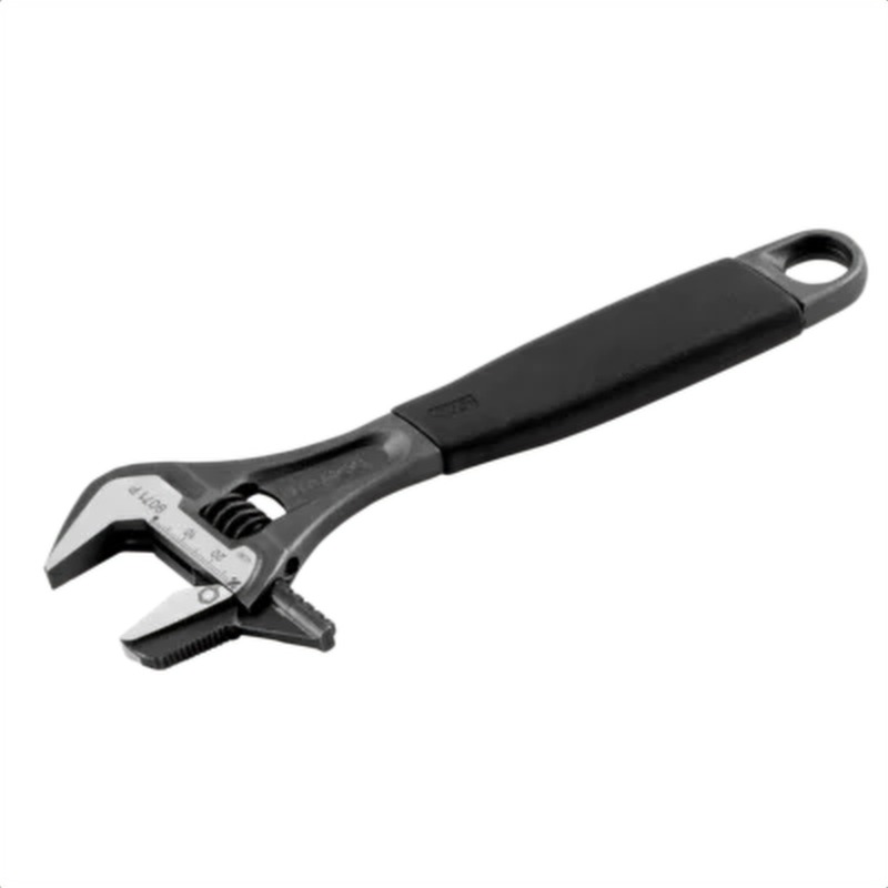 Llave ajustable "inglesa" fosfatada con mango de goma ergo™, moleta central y mordaza reversible - 35 mm 9073 p bahco 9073p