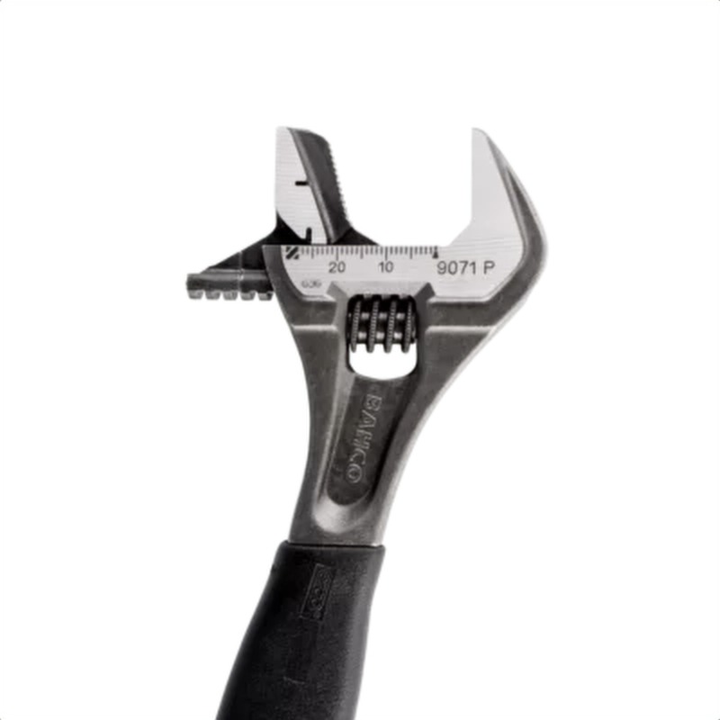 Llave ajustable "inglesa" fosfatada con mango de goma ergo™, moleta central y mordaza reversible - 35 mm 9073 p bahco 9073p
